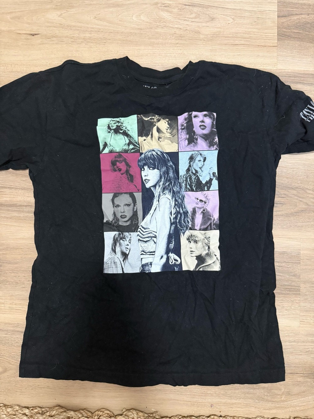 Taylor Swift Black 'The Eras Tour' Logo Tee